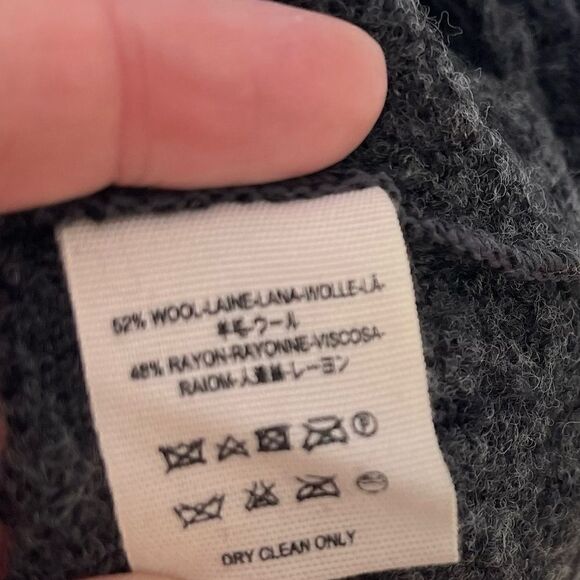 Free People Asymmetrical Hem Fringe Wool Sweater Dress M - Picture 3 of 5